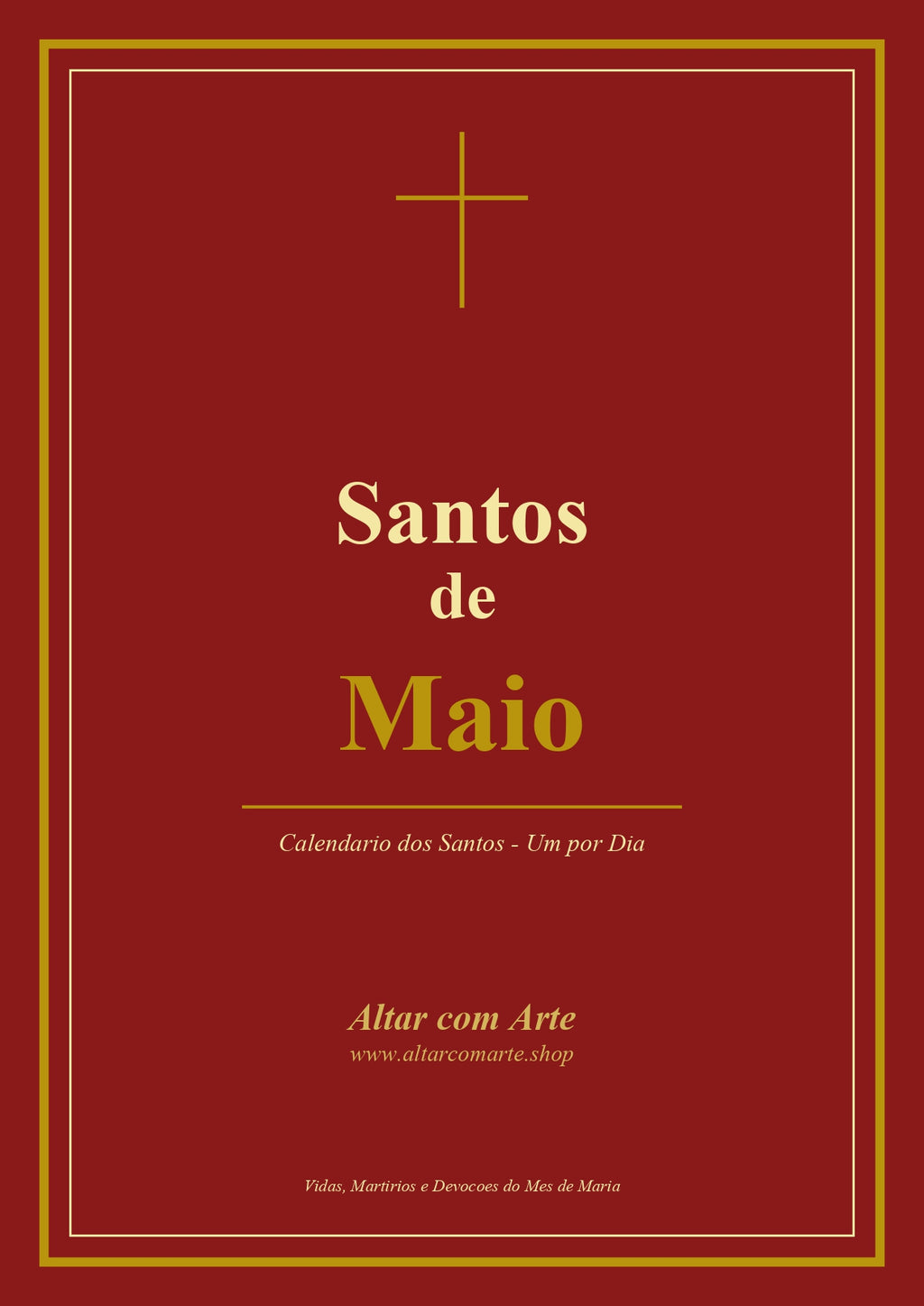 Santos do mes de Maio - Versão Física Impressa